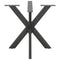 vidaXL Dining Table Leg Spider Shape Anthracite 85x85x(72-73) cm Steel