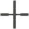 vidaXL Dining Table Leg Spider Shape Anthracite 85x85x(72-73) cm Steel