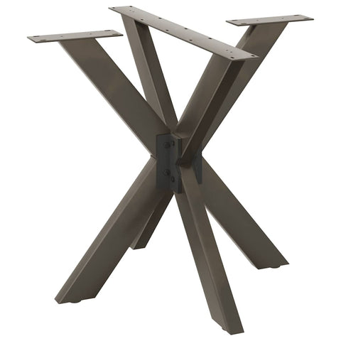 vidaXL Dining Table Leg Spider Shape Black 85x85x(72-73) cm Steel