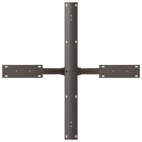 vidaXL Dining Table Leg Spider Shape Black 85x85x(72-73) cm Steel