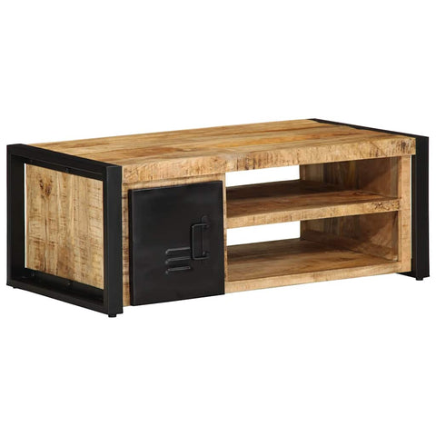 vidaXL Coffee Table 90x50x36 cm Solid Rough Wood Mango