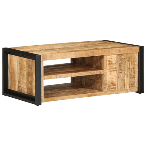 vidaXL Coffee Table 90x50x36 cm Solid Rough Wood Mango