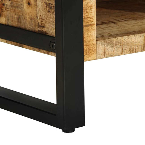 vidaXL Coffee Table 90x50x36 cm Solid Rough Wood Mango