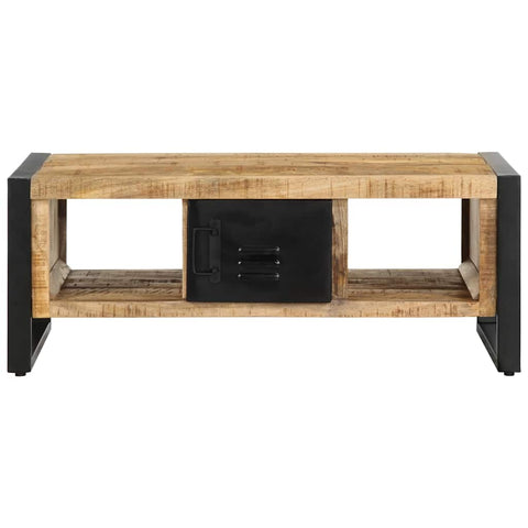vidaXL Coffee Table 90x50x36 cm Solid Rough Wood Mango