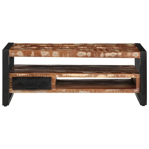 vidaXL Coffee Table Multicolour 90x50x36 cm Solid Wood Reclaimed