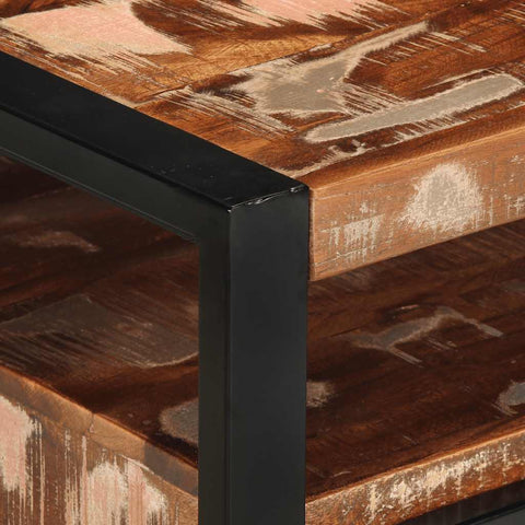vidaXL Coffee Table Multicolour 90x50x36 cm Solid Wood Reclaimed