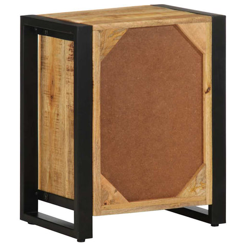 vidaXL Bedside Cabinet 40x30x50 cm Solid Rough Wood Mango