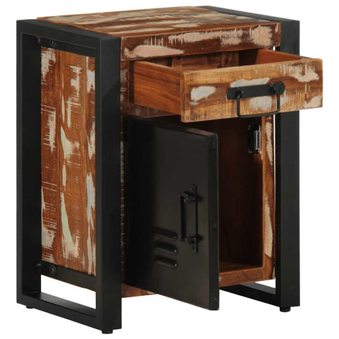vidaXL Bedside Cabinets 2 pcs Multicolour Solid Rough Wood Mango