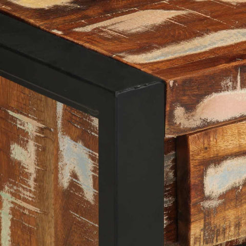 vidaXL Bedside Cabinets 2 pcs Multicolour Solid Rough Wood Mango
