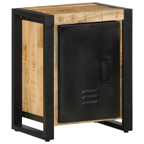 vidaXL Bedside Cabinets 2 pcs Solid Rough Wood Mango