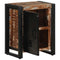 vidaXL Bedside Cabinets 2 pcs Multicolour Solid Rough Wood Mango