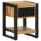 vidaXL Bedside Cabinet 35x34x45 cm Solid Rough Wood Mango