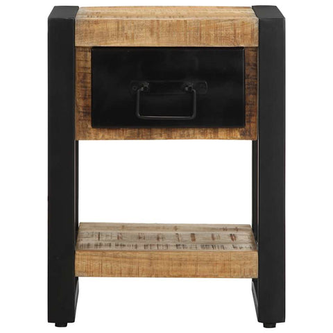 vidaXL Bedside Cabinets 2 pcs Solid Rough Wood Mango