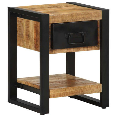 vidaXL Bedside Cabinets 2 pcs Solid Rough Wood Mango