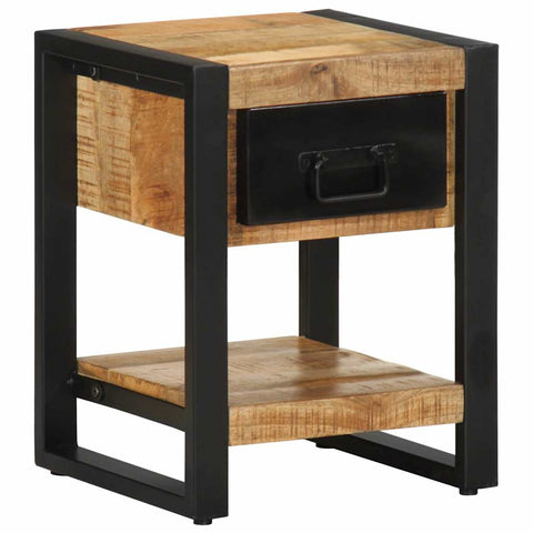 vidaXL Bedside Cabinets 2 pcs Solid Rough Wood Mango
