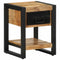 vidaXL Bedside Cabinets 2 pcs Solid Rough Wood Mango