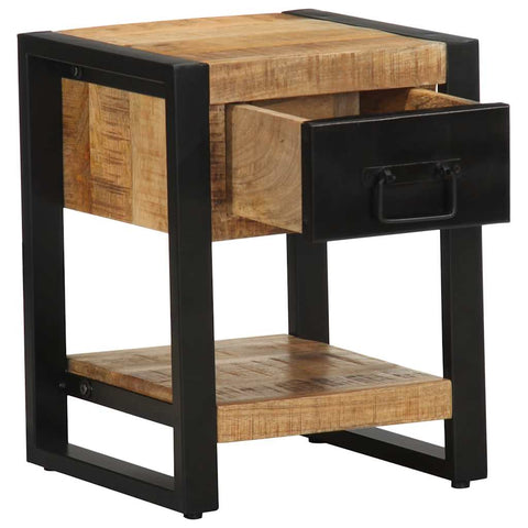 vidaXL Bedside Cabinets 2 pcs Solid Rough Wood Mango