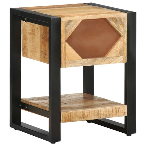 vidaXL Bedside Cabinets 2 pcs Solid Rough Wood Mango