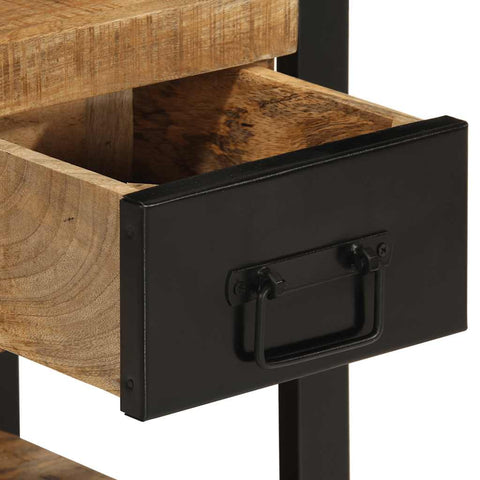 vidaXL Bedside Cabinets 2 pcs Solid Rough Wood Mango