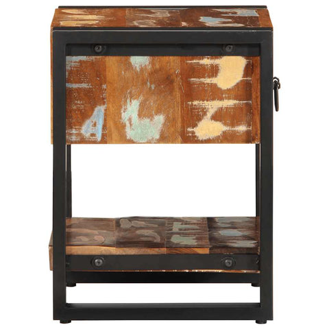 vidaXL Bedside Cabinets 2 pcs Multicolour Solid Rough Wood Mango
