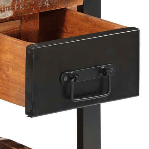 vidaXL Bedside Cabinets 2 pcs Multicolour Solid Rough Wood Mango