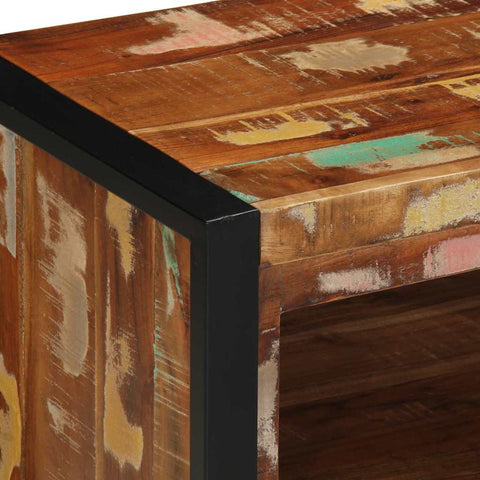 vidaXL Shoe Bench Multicolour 100 x 40 x 50 cm Solid Reclaim wood