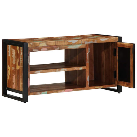 vidaXL Shoe Bench Multicolour 100 x 40 x 50 cm Solid Reclaim wood