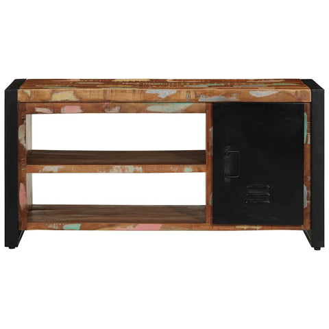 vidaXL Shoe Bench Multicolour 100 x 40 x 50 cm Solid Reclaim wood