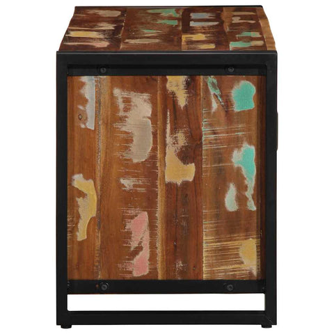 vidaXL Shoe Bench Multicolour 100 x 40 x 50 cm Solid Reclaim wood