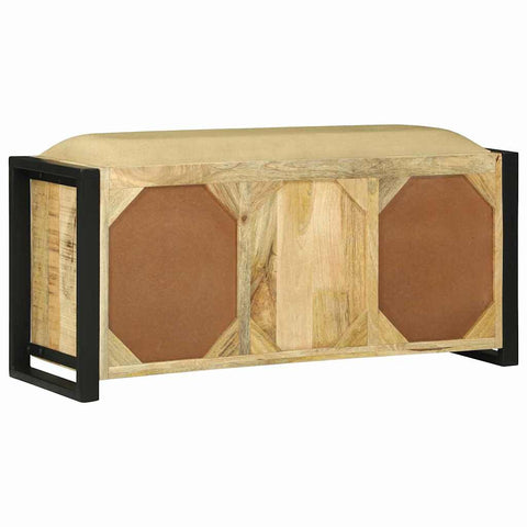 vidaXL Bench Cabinet Brown 100 x 35 x 50 cm Solid Mango wood