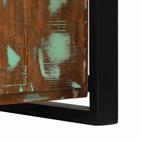 vidaXL Bench Cabinet Multicolour 100 x 35 x 50 cm Solid Reclaim wood