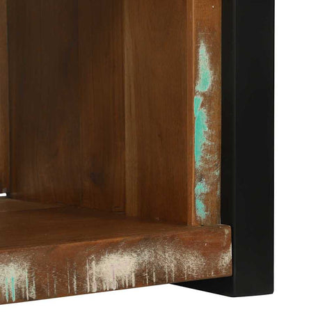 vidaXL Wall Cube with Shelf Brown 55 x 35 x 40 cm Solid Reclaim wood