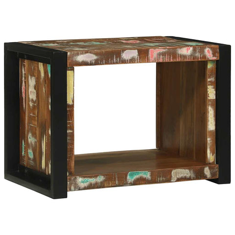 vidaXL Wall Cube with Shelf Brown 55 x 35 x 40 cm Solid Reclaim wood