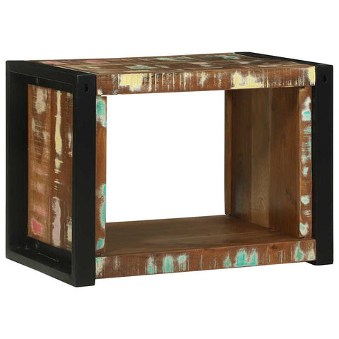 vidaXL Wall Cube with Shelf Brown 55 x 35 x 40 cm Solid Reclaim wood