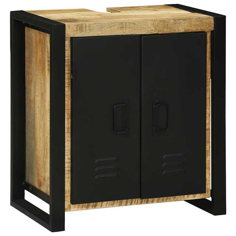 vidaXL Sink Cabinet with Door Brown 55 x 35 x 60 cm Solid Mango wood