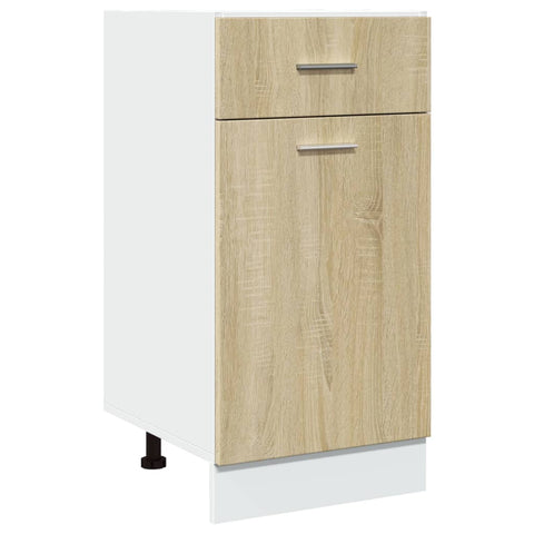 vidaXL 8 Piece Kitchen Cabinet Set Lyon  Sonoma Oak Engineered Wood