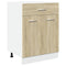 vidaXL 8 Piece Kitchen Cabinet Set Lyon  Sonoma Oak Engineered Wood