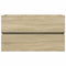vidaXL 2 Piece Bathroom Furniture Set Ceramic and Engineered Wood