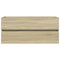 vidaXL 2 Piece Bathroom Furniture Set Ceramic and Engineered Wood