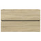 vidaXL 2 Piece Bathroom Furniture Set Ceramic and Engineered Wood