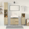 vidaXL 3 Piece Bathroom Furniture Set Sonoma Oak Engineered Wood
