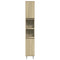 vidaXL 3 Piece Bathroom Furniture Set Sonoma Oak Engineered Wood