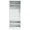 vidaXL Wardrobe White 80x50x200 cm Engineered Wood