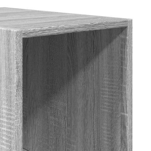 vidaXL Wardrobe Grey Sonoma 30x50x200 cm Engineered Wood