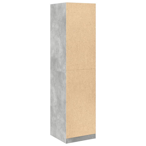 vidaXL Wardrobe Concrete Grey 50x50x200 cm Engineered Wood