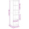 vidaXL Wardrobe Artisian Oak 50x50x200 cm Engineered Wood