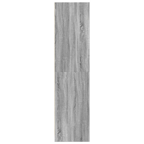vidaXL Wardrobe Grey Sonoma 80x50x200 cm Engineered Wood