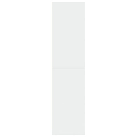 vidaXL Wardrobe White 100x50x200 cm Engineered Wood