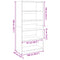 vidaXL Wardrobe White 100x50x200 cm Engineered Wood