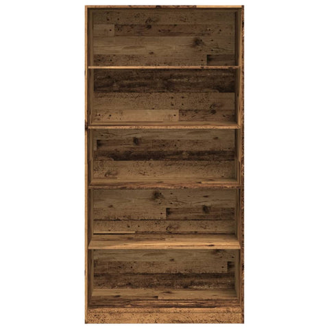 vidaXL Wardrobe Old Wood 100x50x200 cm Engineered Wood